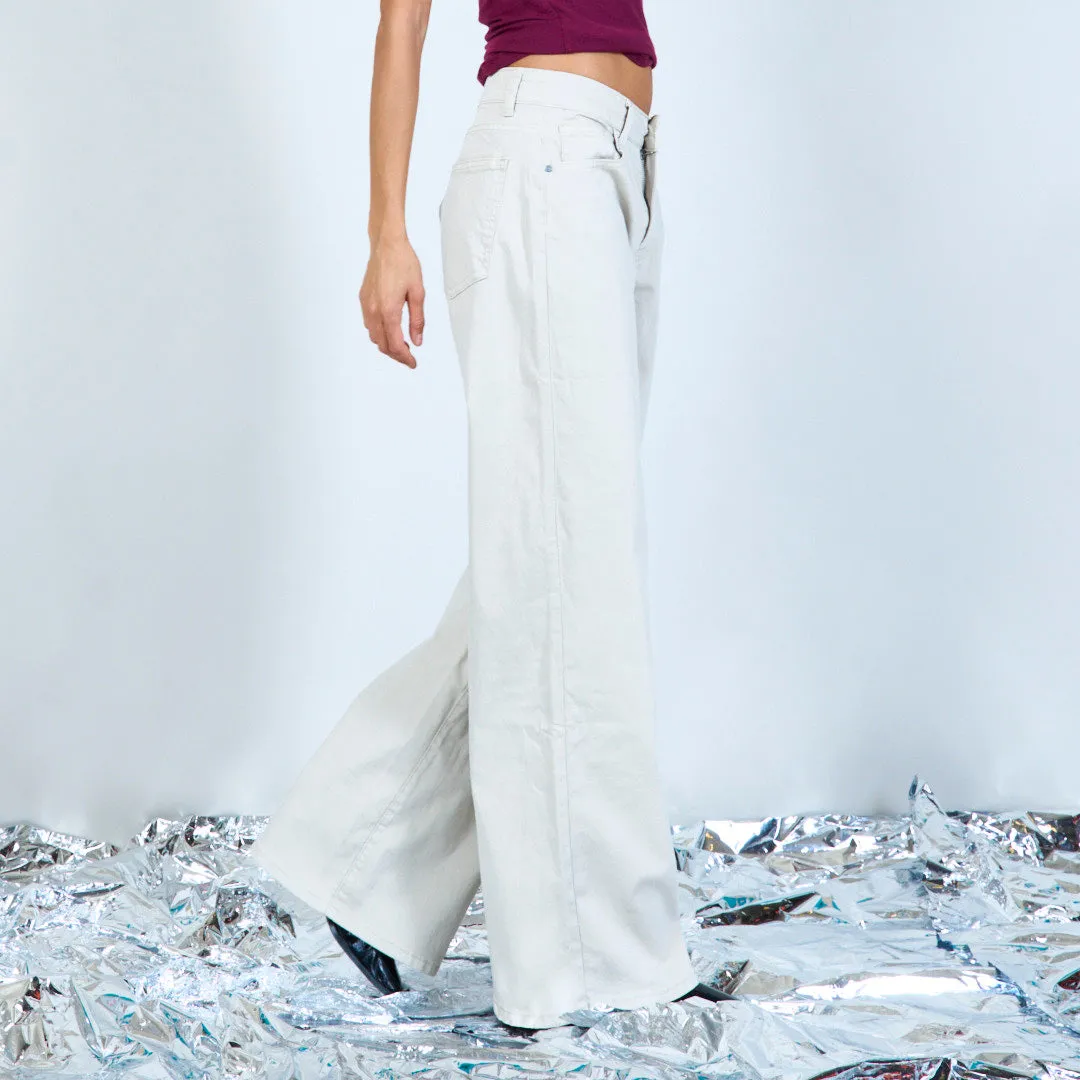Straight-cut denim trousers wholesale