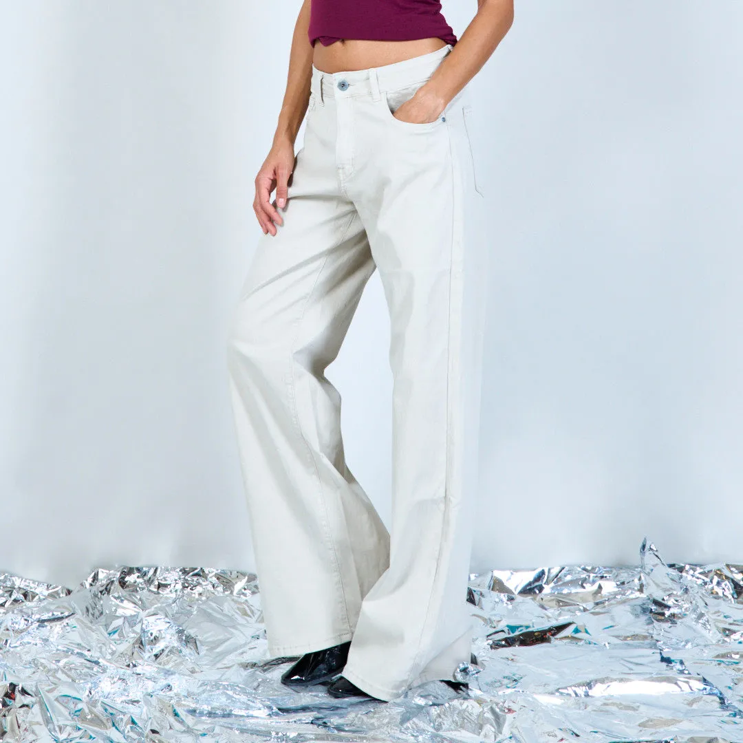 Straight-cut denim trousers wholesale