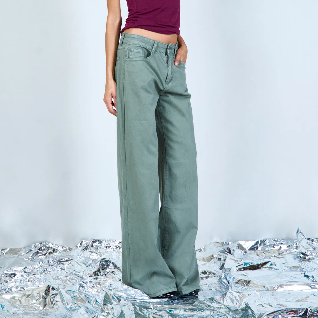 Straight-cut denim trousers wholesale