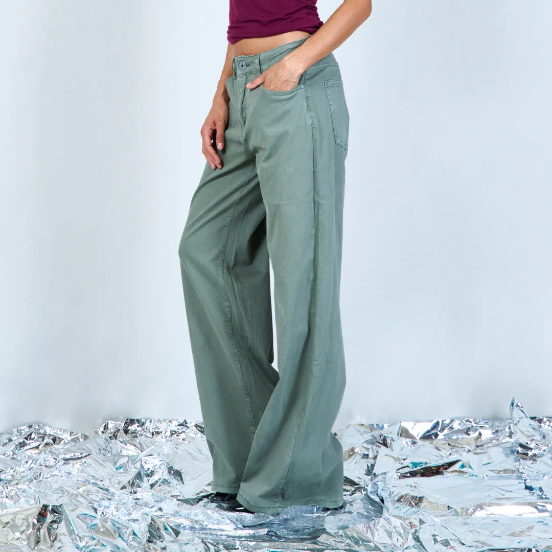 Straight-cut denim trousers wholesale