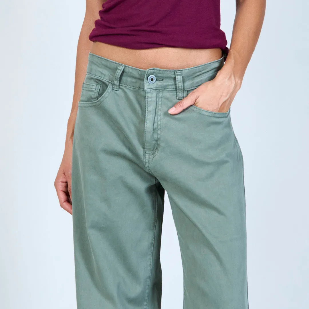 Straight-cut denim trousers wholesale