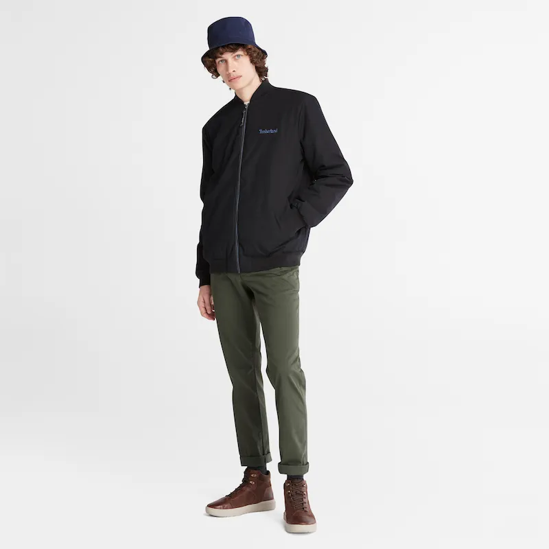 Thermarange Eco-insulation Bomber Jacket for Men in Black
