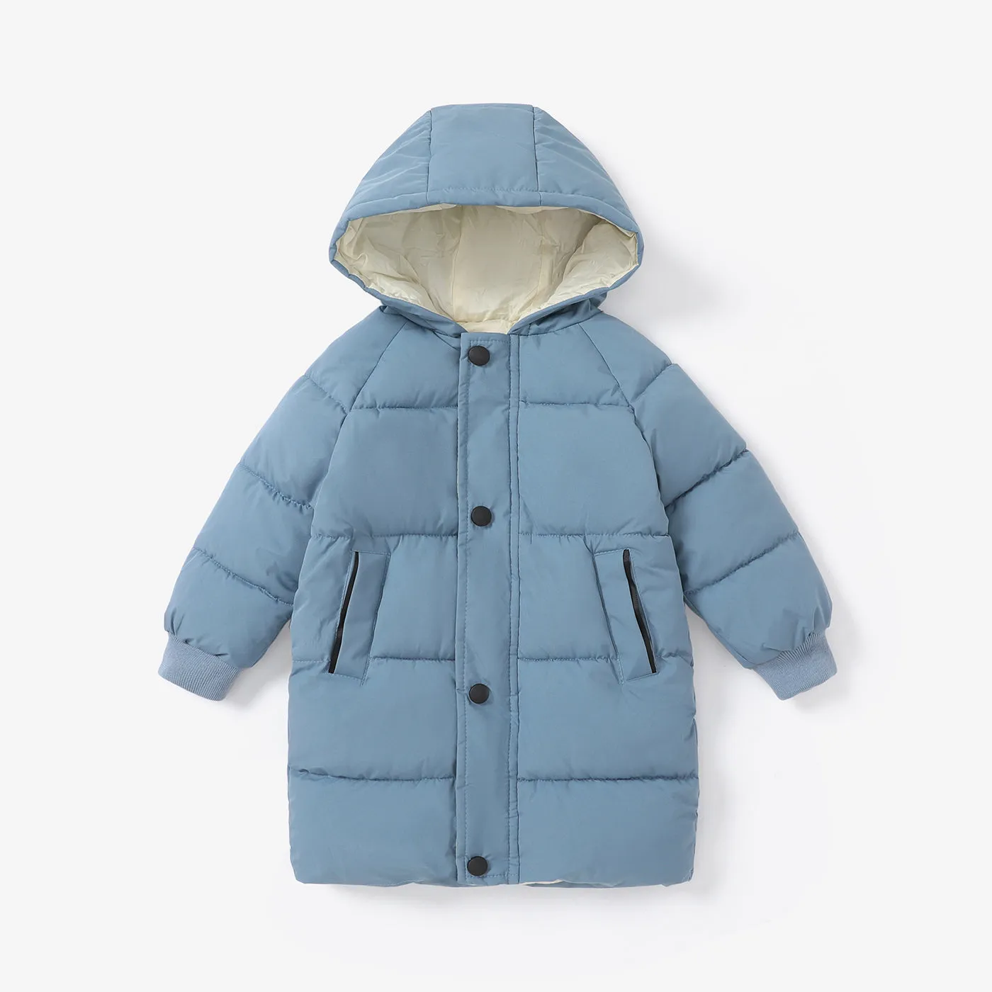 Toddler/Kid Boy/Girl Hooded Button Design Cotton-Padded Coat