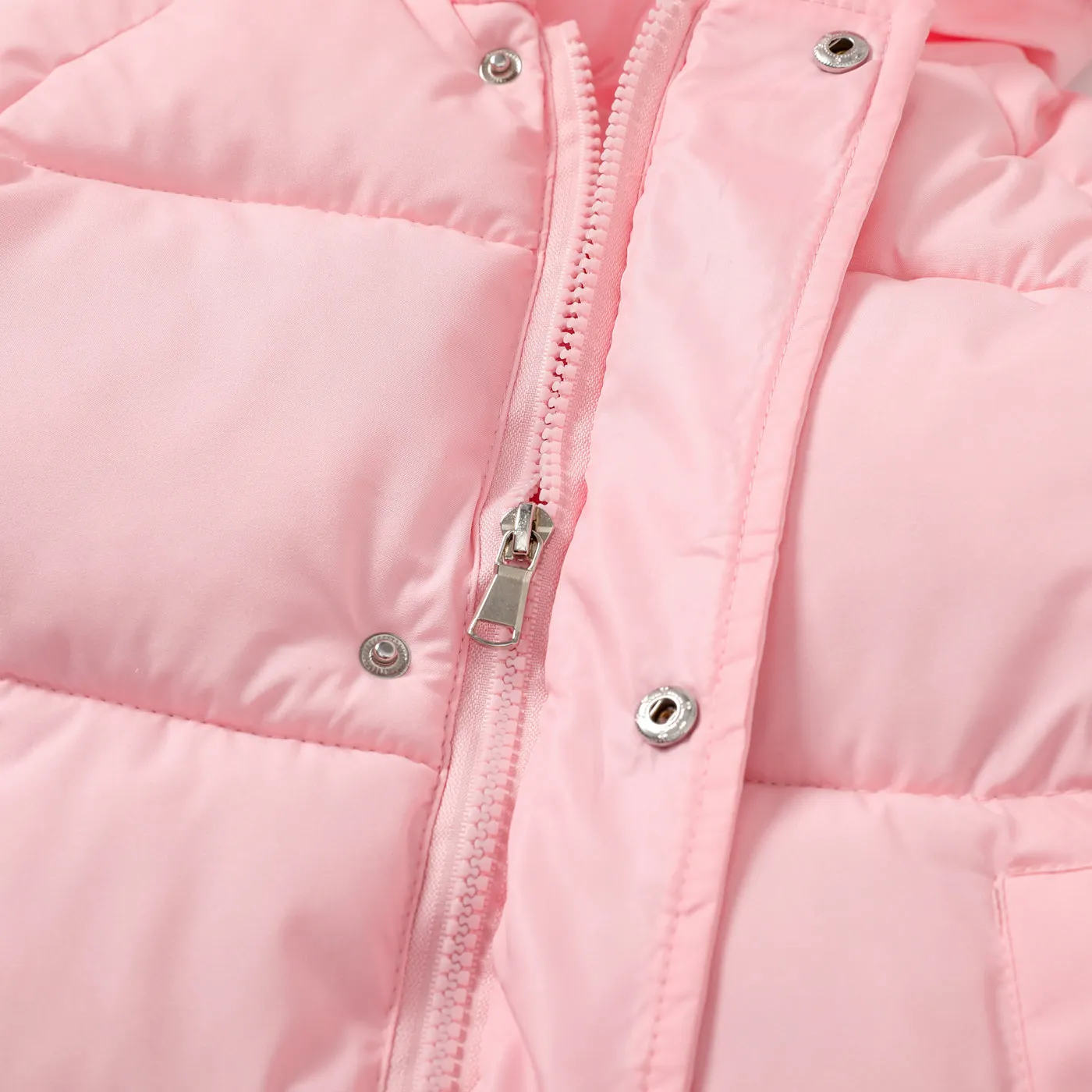Toddler/Kid Boy/Girl Hooded Button Design Cotton-Padded Coat