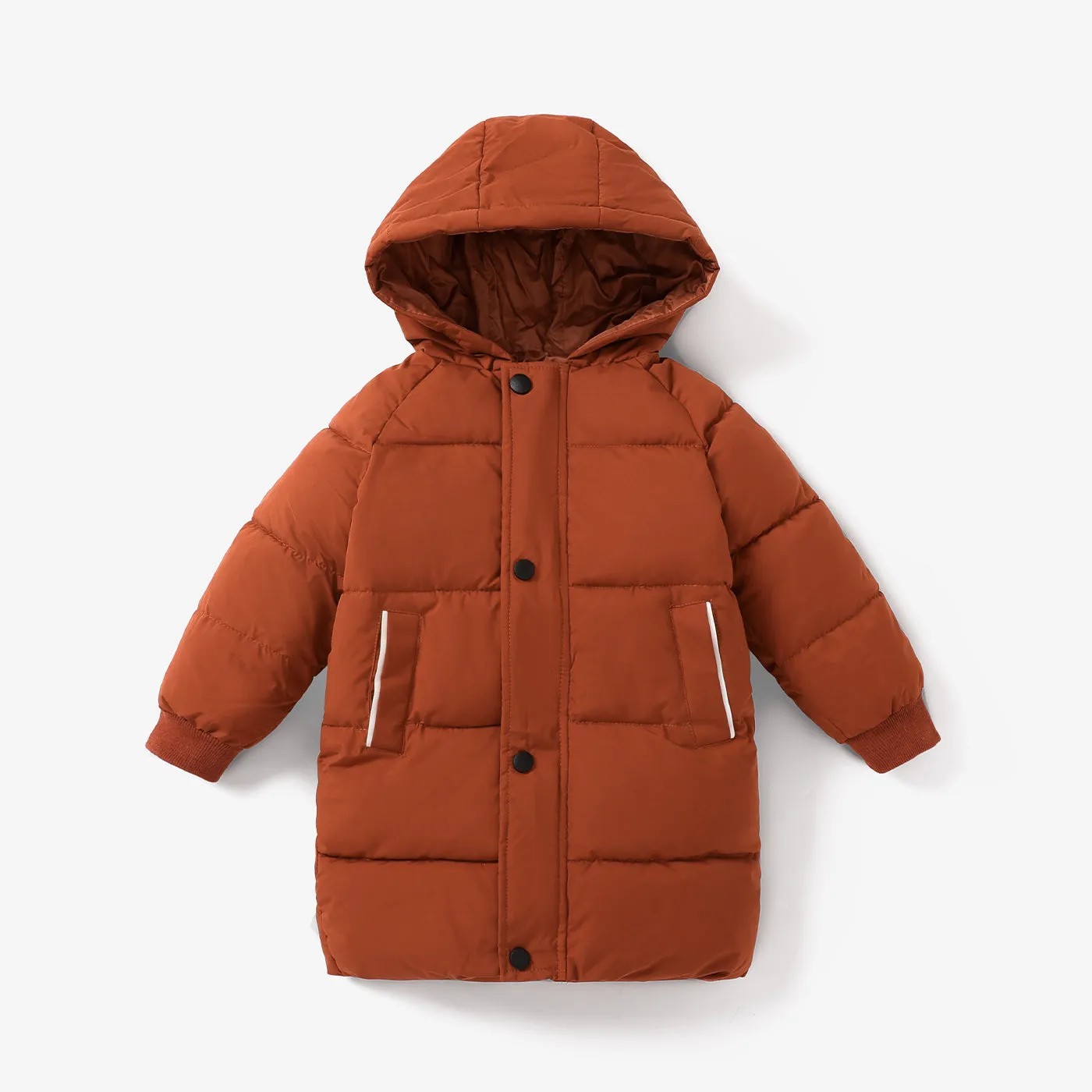 Toddler/Kid Boy/Girl Hooded Button Design Cotton-Padded Coat