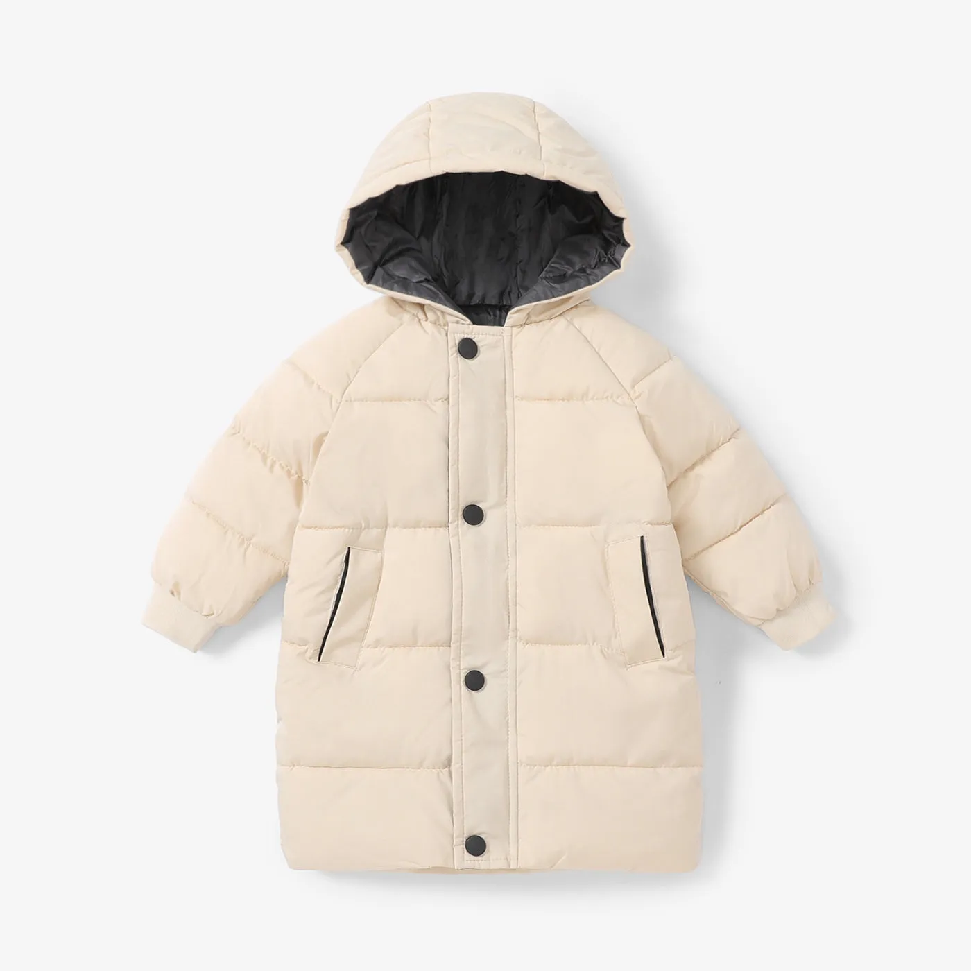 Toddler/Kid Boy/Girl Hooded Button Design Cotton-Padded Coat