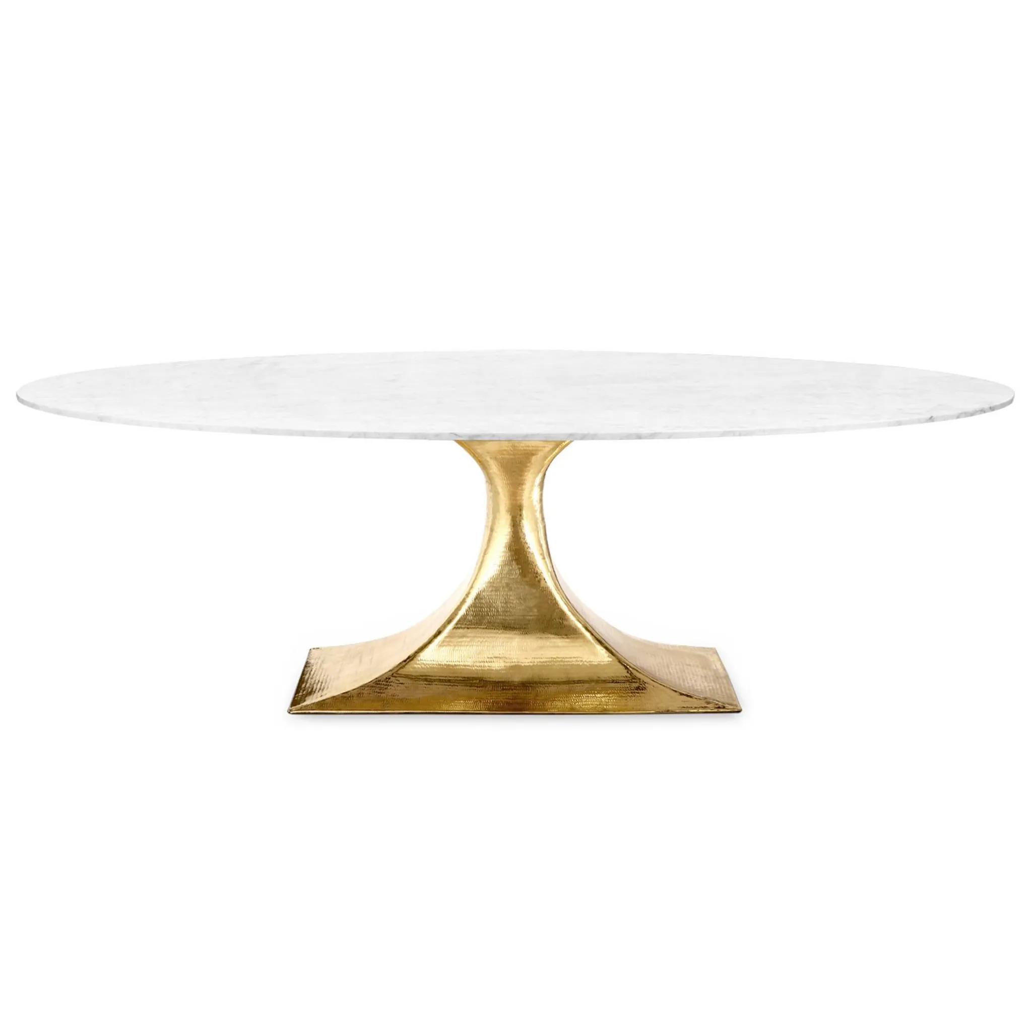 Villa & House Stockholm Oval Dining Table Brass