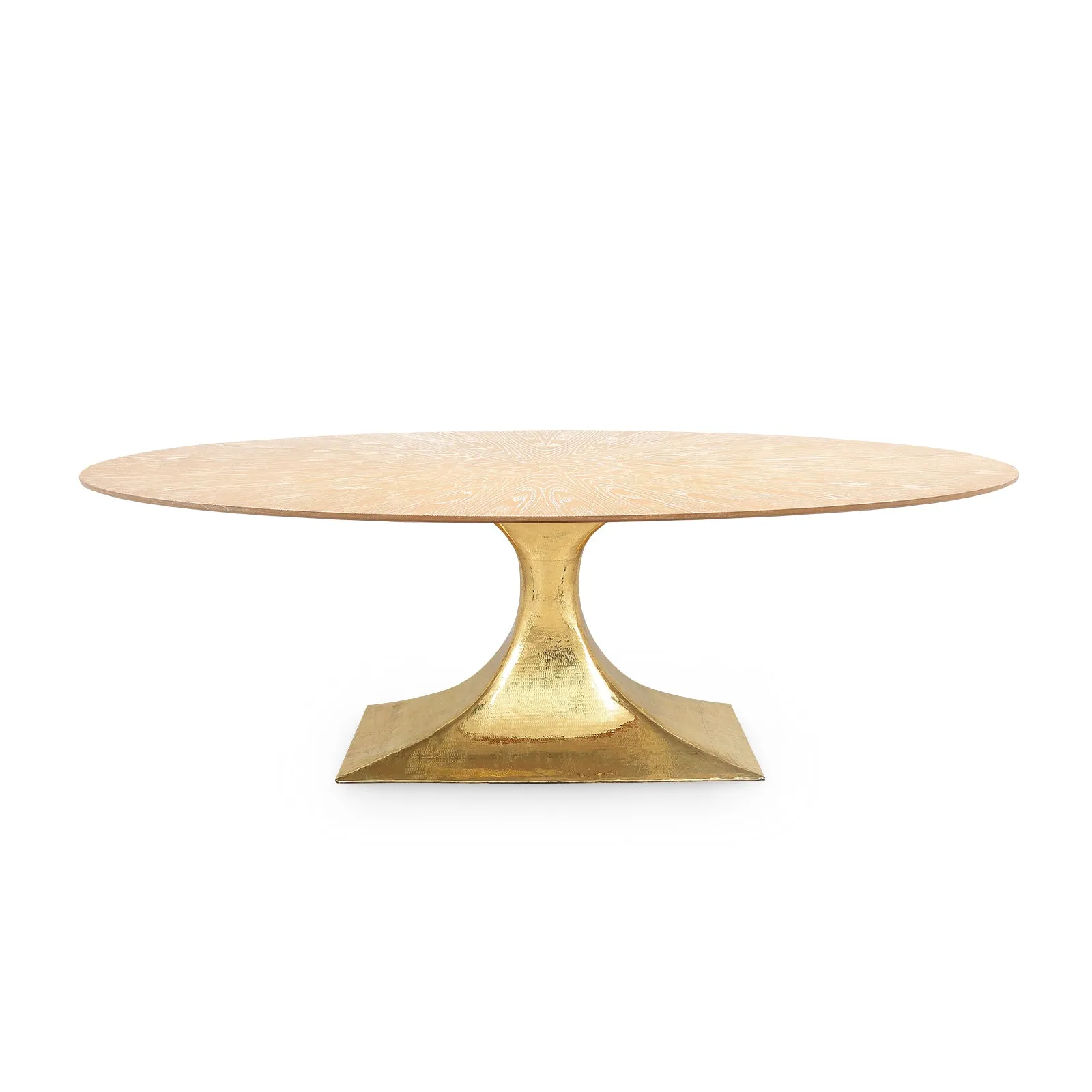 Villa & House Stockholm Oval Dining Table Brass