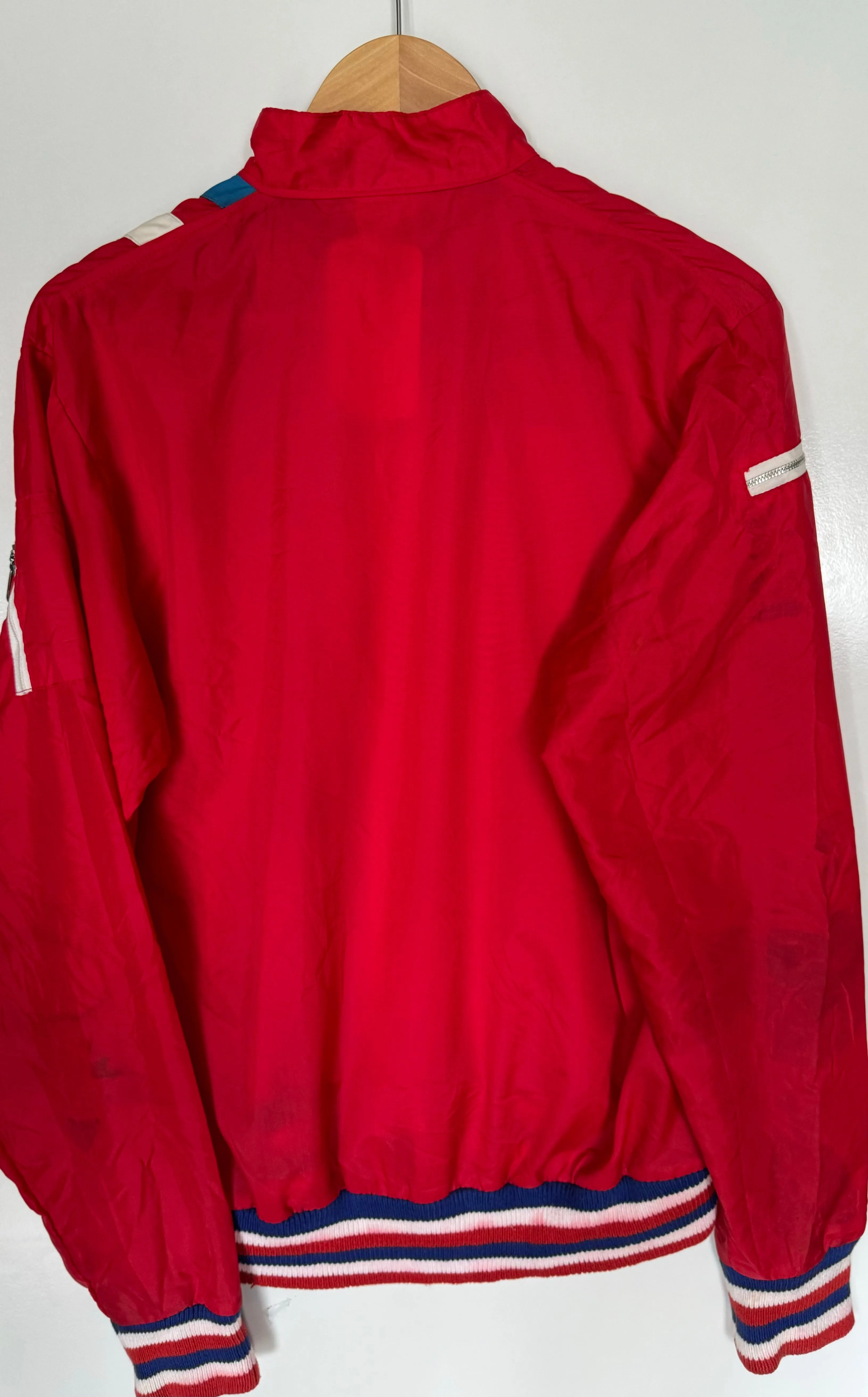 Vintage Red Pilot Patch Windbreaker (L)