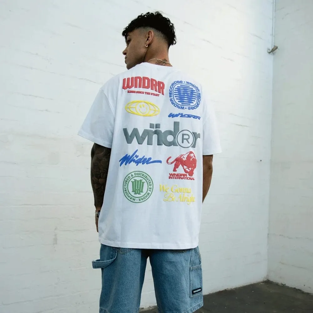 WNDRR Source Box Fit Tee - White