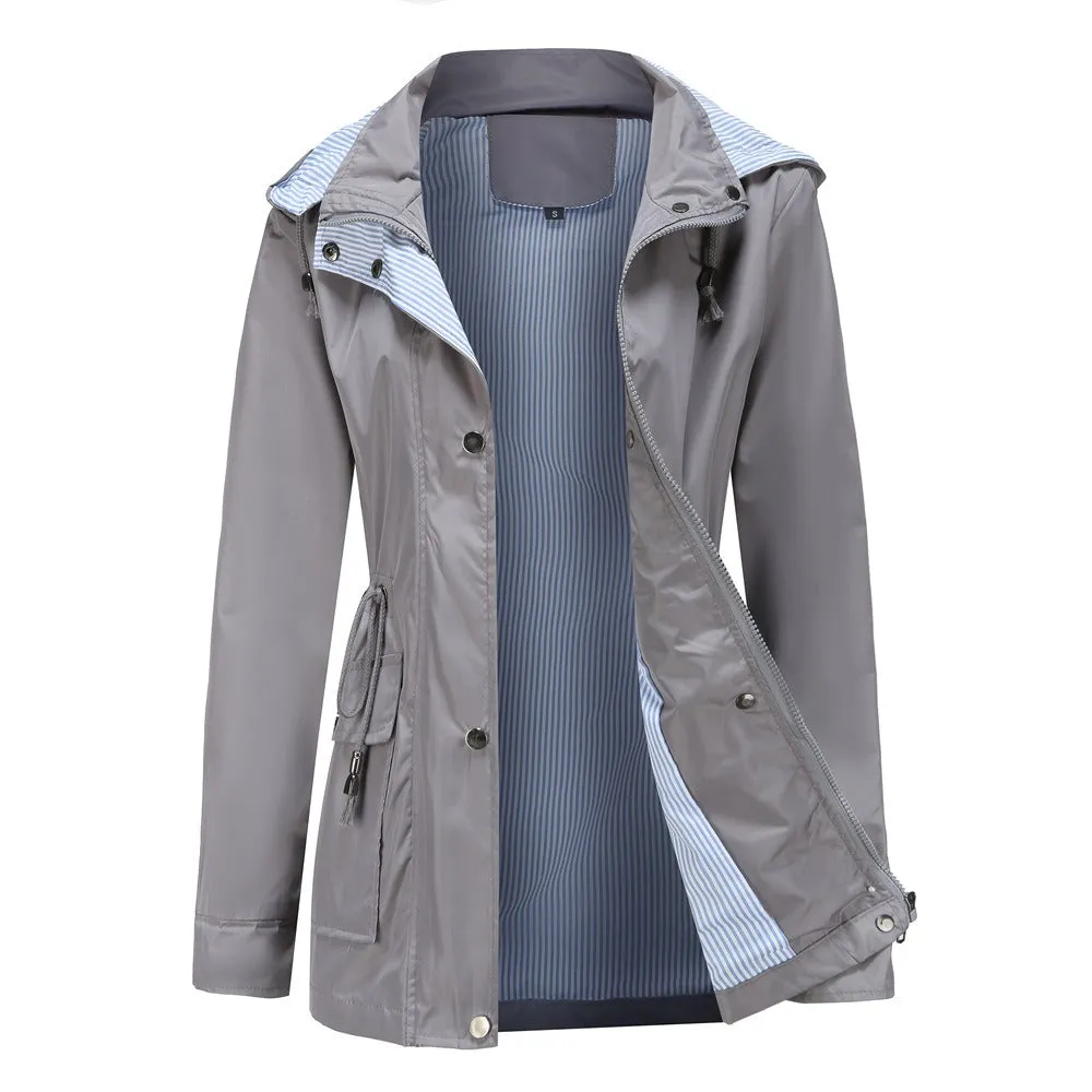Women - Modern Jacket - Detachable Hood - Stylish Outerwear
