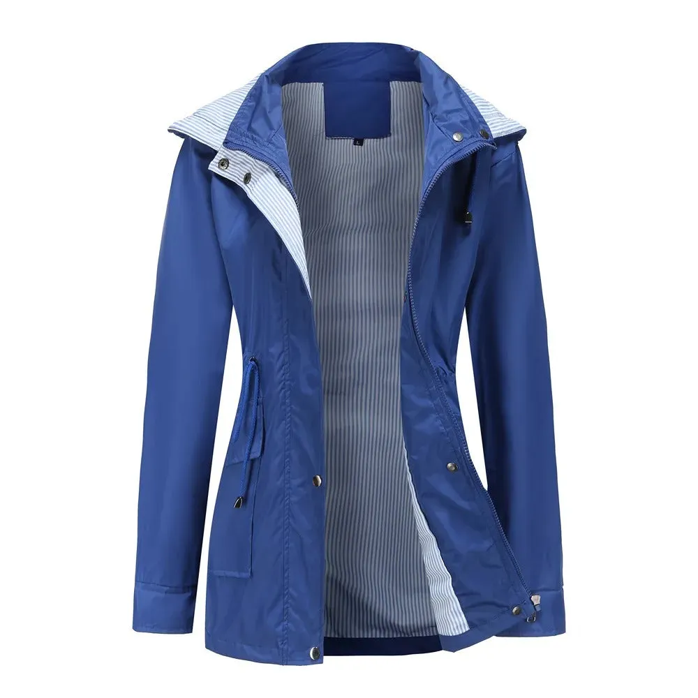 Women - Modern Jacket - Detachable Hood - Stylish Outerwear
