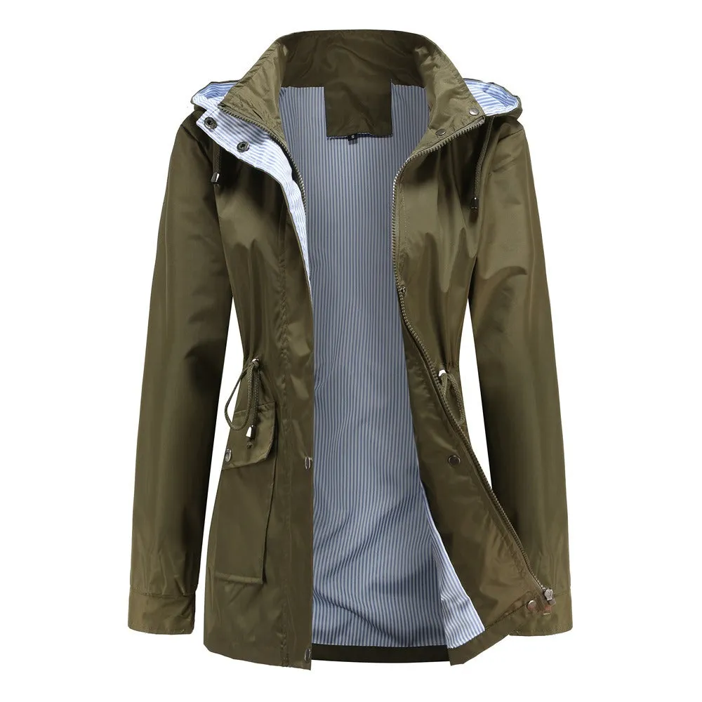 Women - Modern Jacket - Detachable Hood - Stylish Outerwear