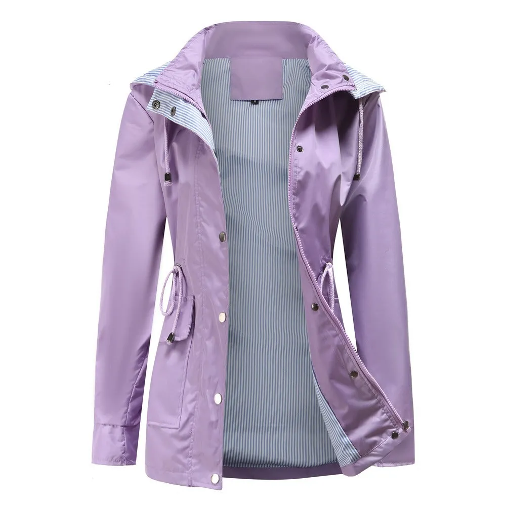 Women - Modern Jacket - Detachable Hood - Stylish Outerwear