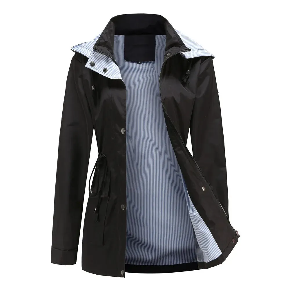 Women - Modern Jacket - Detachable Hood - Stylish Outerwear
