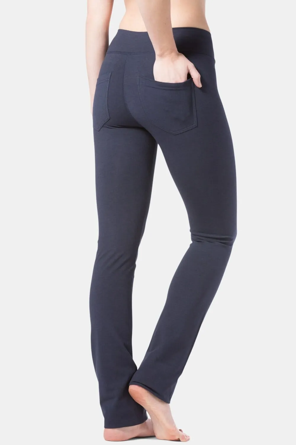 Women's EcoFabric™ Straight Leg Yoga Pant with Back Pockets - OUTLET - FINAL SALE