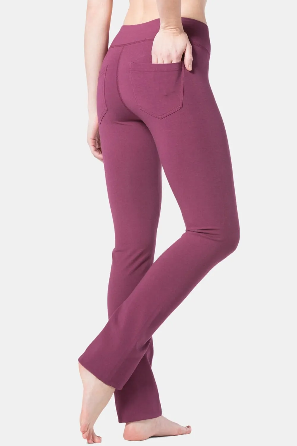 Women's EcoFabric™ Straight Leg Yoga Pant with Back Pockets - OUTLET - FINAL SALE