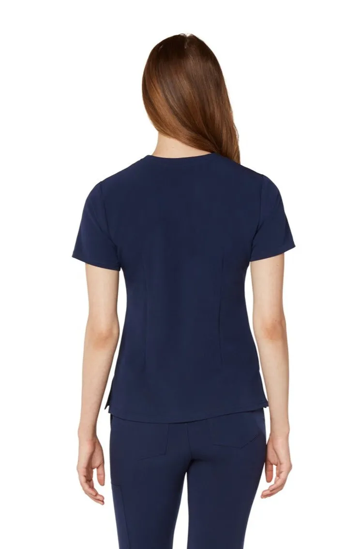 Women's One-Pocket Scrub Top - Navy Blue